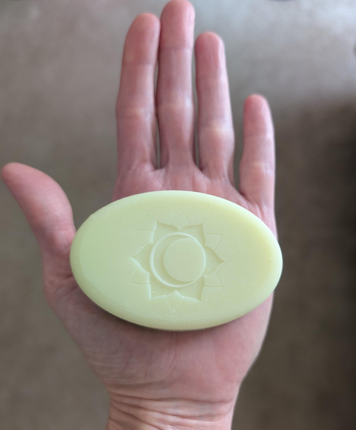 Dragon's Egg Herbal-Infused Lotion Bar.  Made with Organic Comfrey and Organic Hemp seed oil.