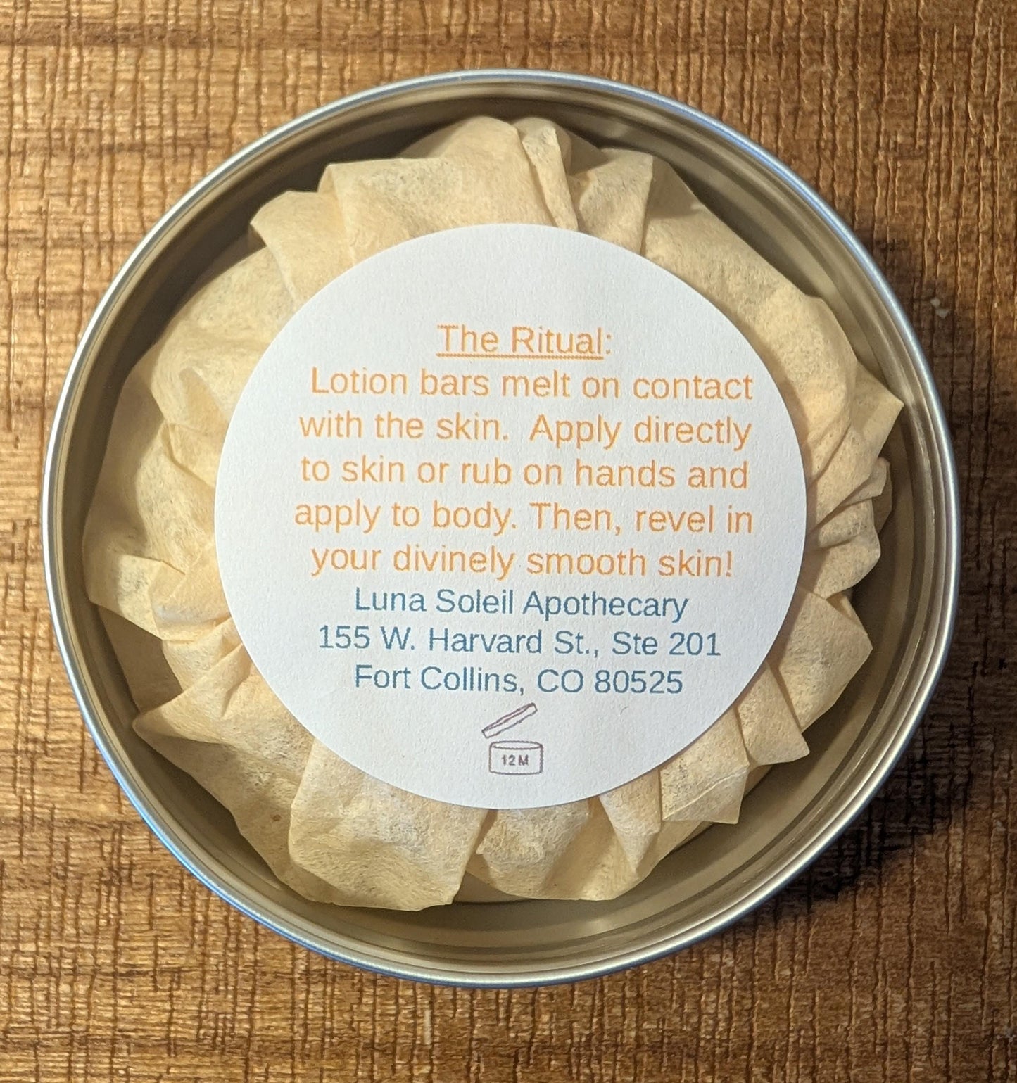 Chocolate Passion Fruit Lotion Bar with Beeswax