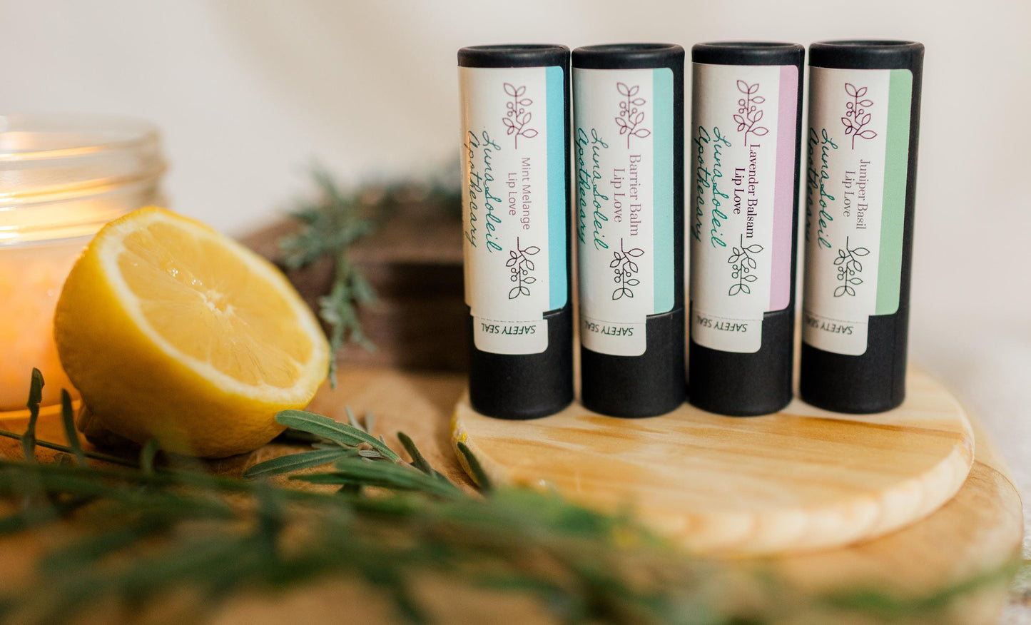 Lavender Balsam Lip Love. Herbal infused lip balm