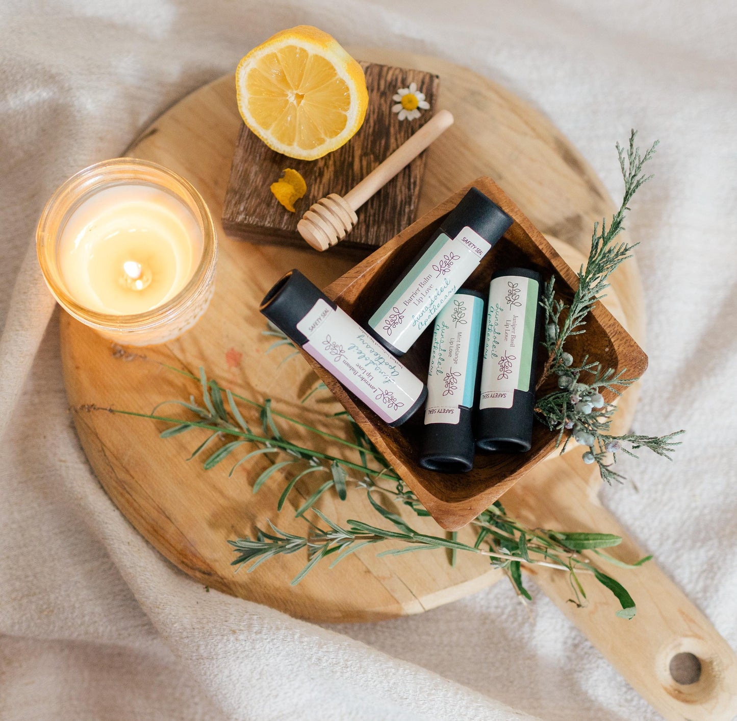 Barrier Balm Lip Love.  Herbal infused lip balm